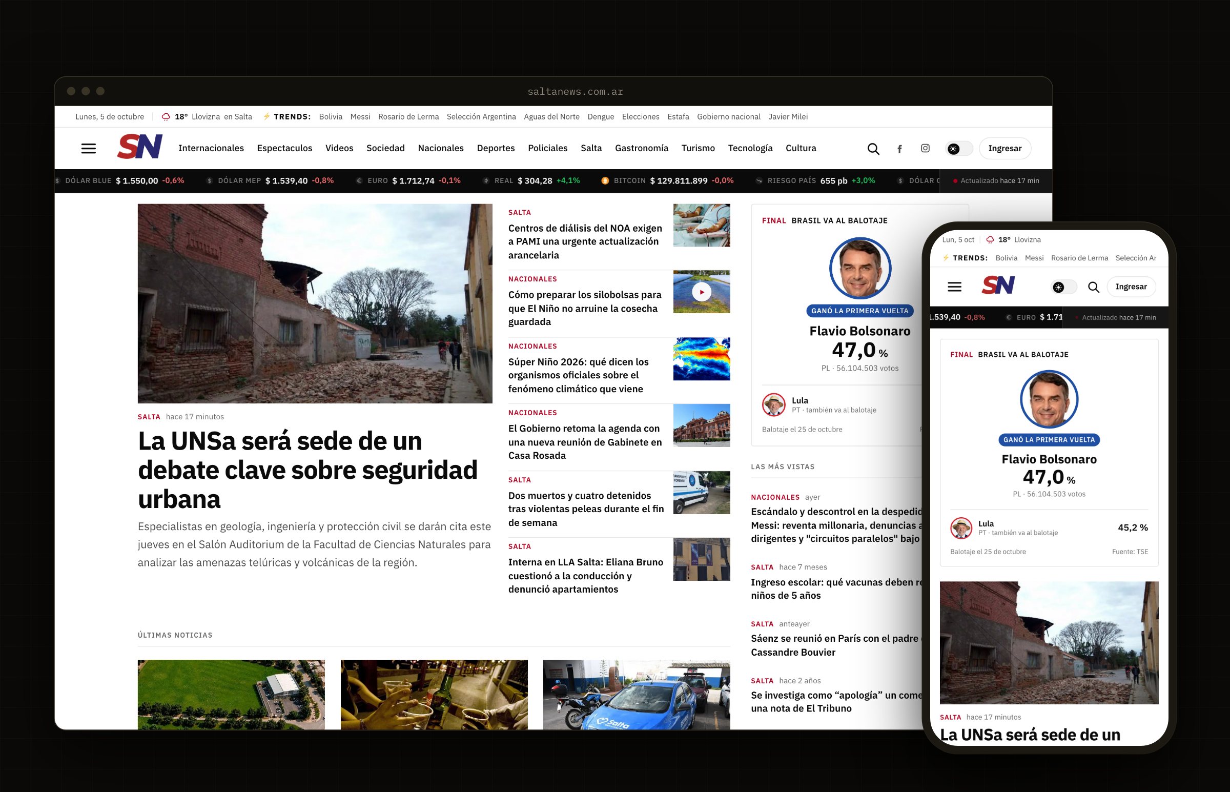 Salta News — A Digital Newspaper in 41 Days, with a Newsroom of AI Agents